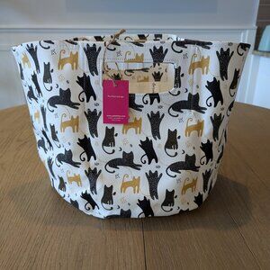 Collapsible Canvas Cat Bin